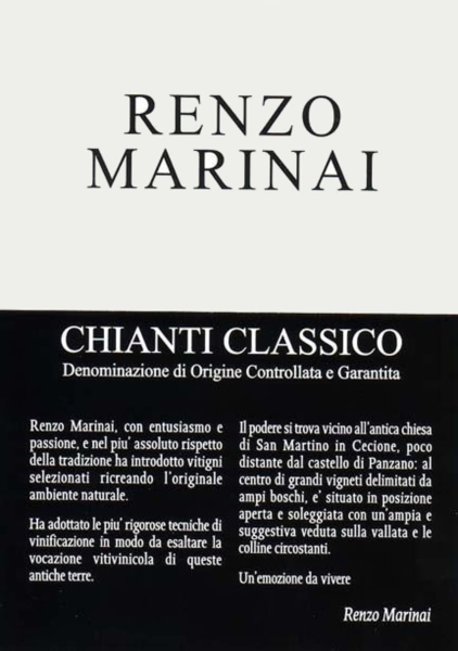 Renzo Marinai Chianti Classico