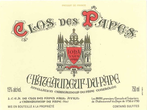 Clos Des Papes Châteauneuf-Du-Pape Rouge