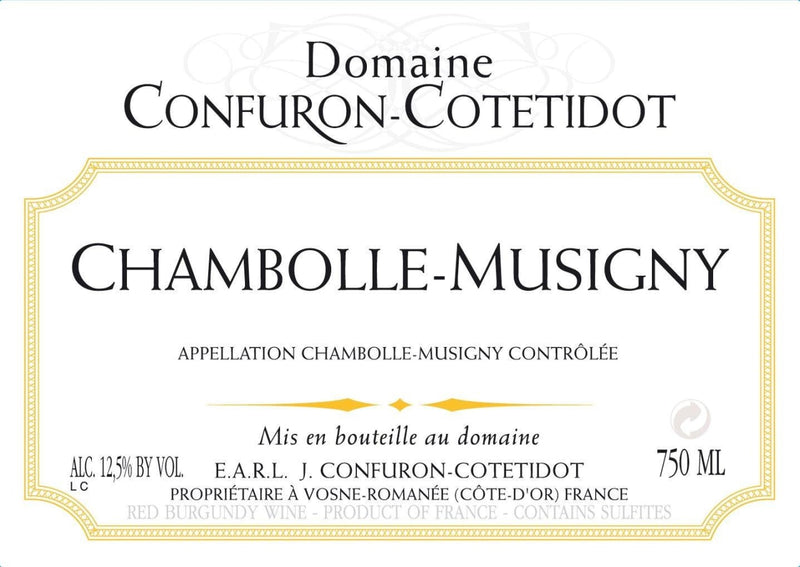 Domaine Confuron-Cotetidot Chambolle-Musigny Premier Cru, France 2020