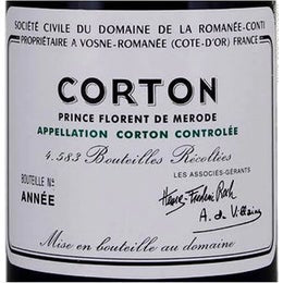 Domaine de la Romanée-Conti Corton ‘Prince Florent de Mérode’ Grand Cru ‘18